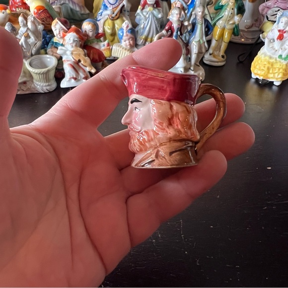 Vintage 1940's Made in Occupied Japan Toby Mug / Character Cup, Beer Bar Decor - Picture 4 of 6